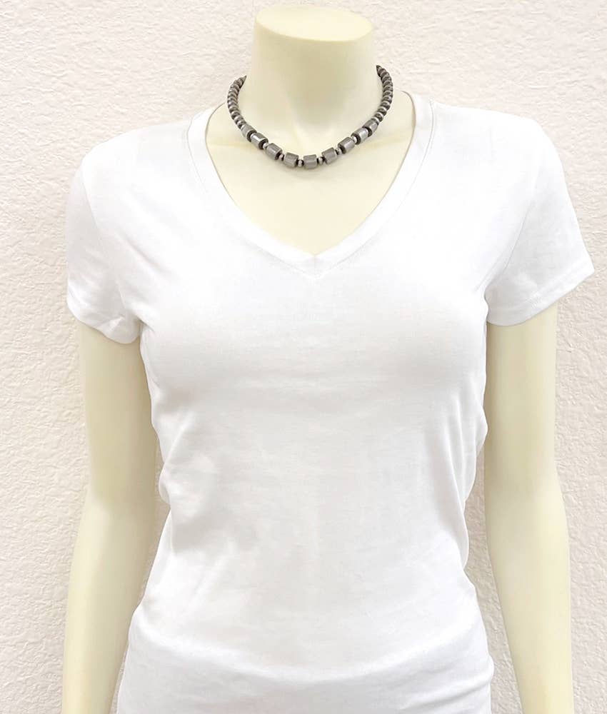 Handmade 15" Cylindrical Navajo Bead Necklace