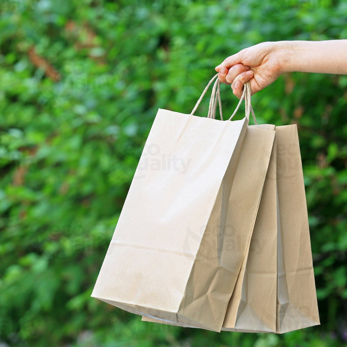 10x5x13 Kraft Brown Paper Gift Bags with Twine Handles: 200 Pcs