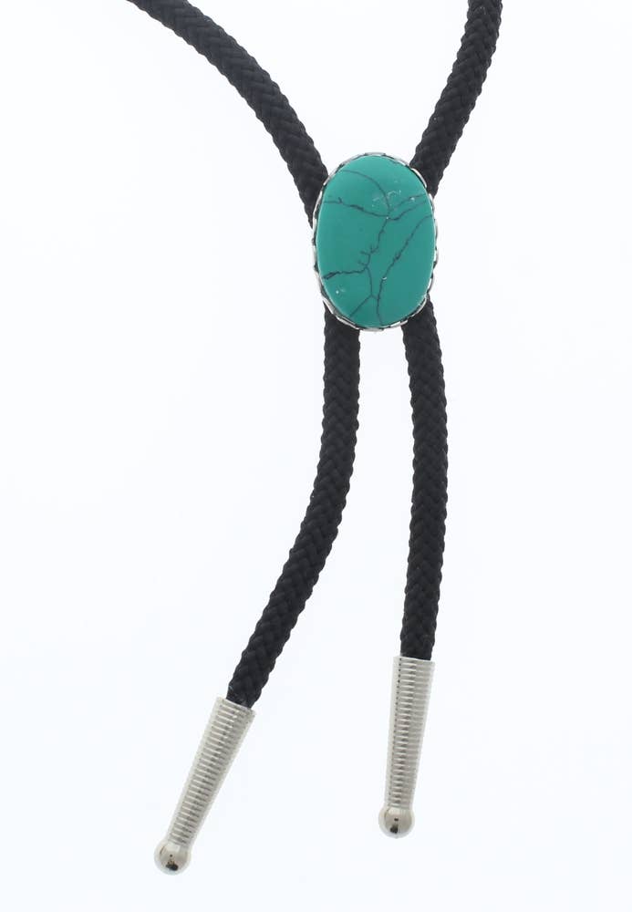 Bolo Composite Turquoise 25mm x 18mm, sold by each