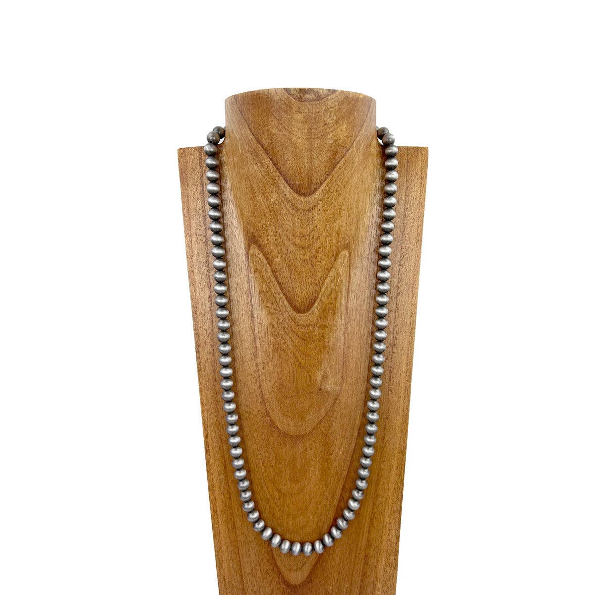 32" 10mm Faux Navajo pearl Necklace