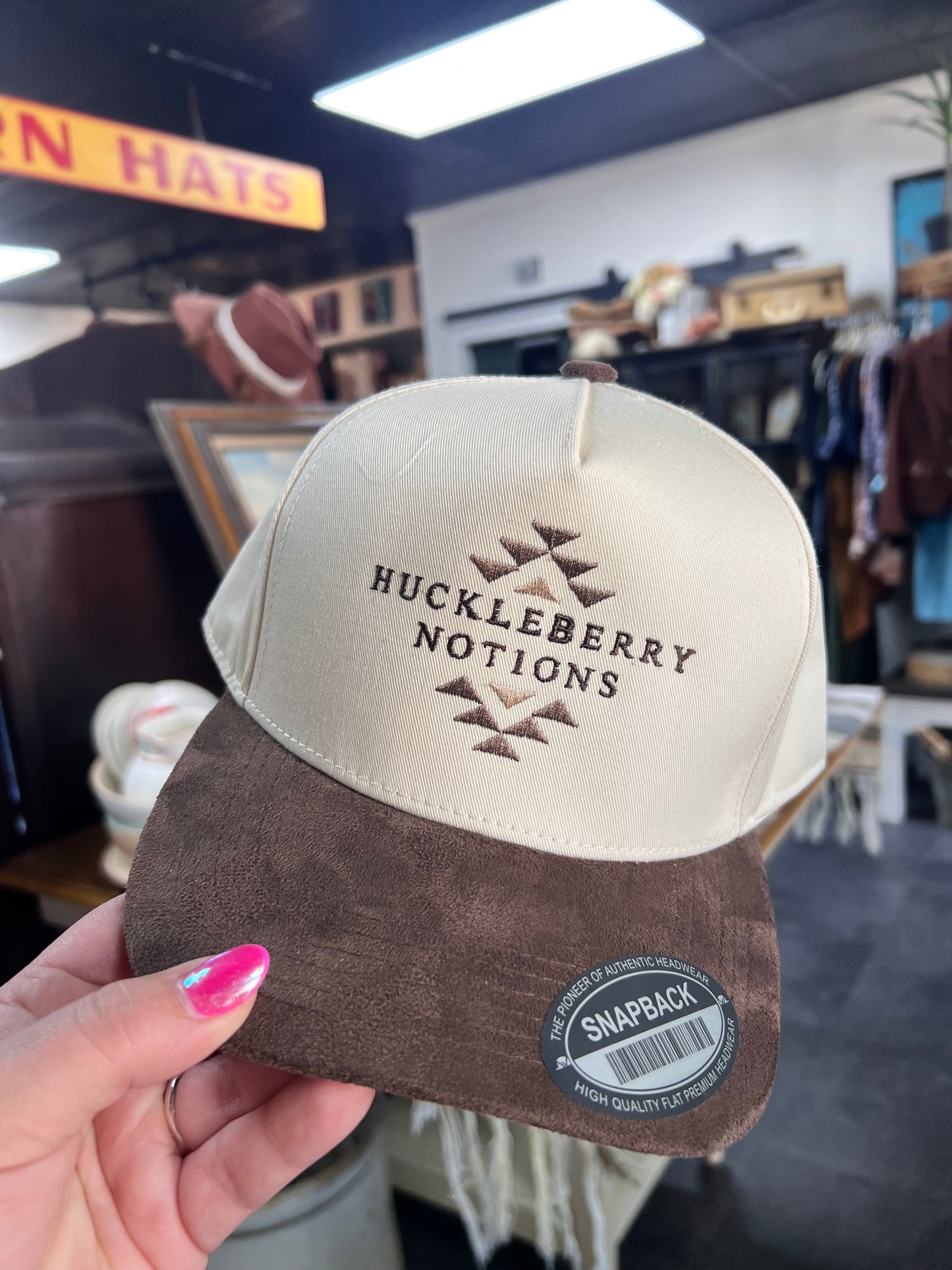 Huckleberry Notions Embroidered Hat