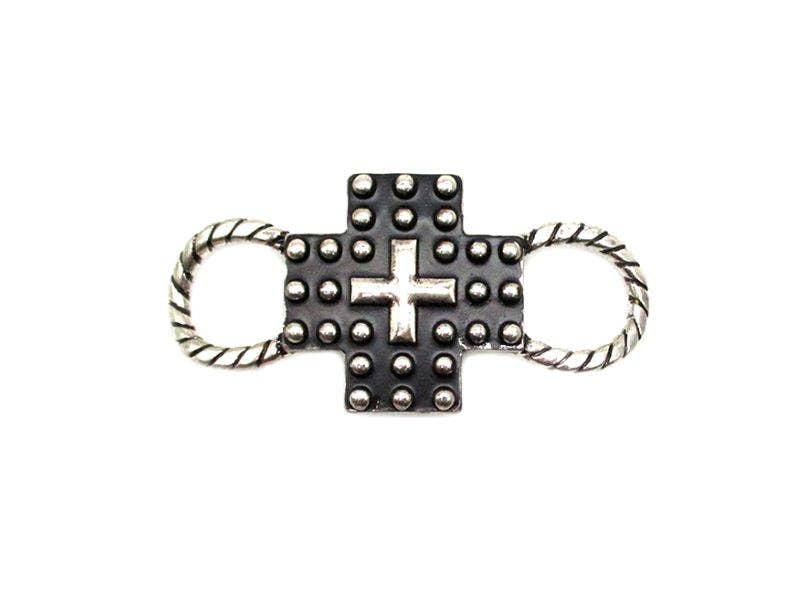 Western Bubble Cross Scarf Charm