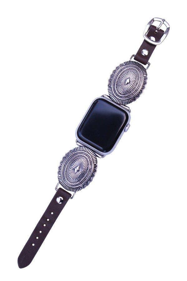 WESTERN CONCHO DESIGN APPLE WATCH BAND: SMALL / 38MM-41MM