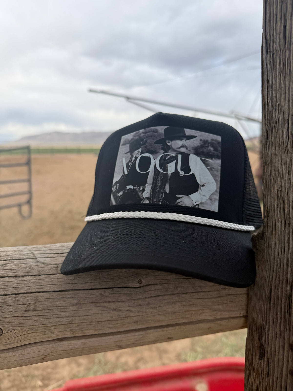 Vintage Cowboy Movie Trucket Hat- Designer 