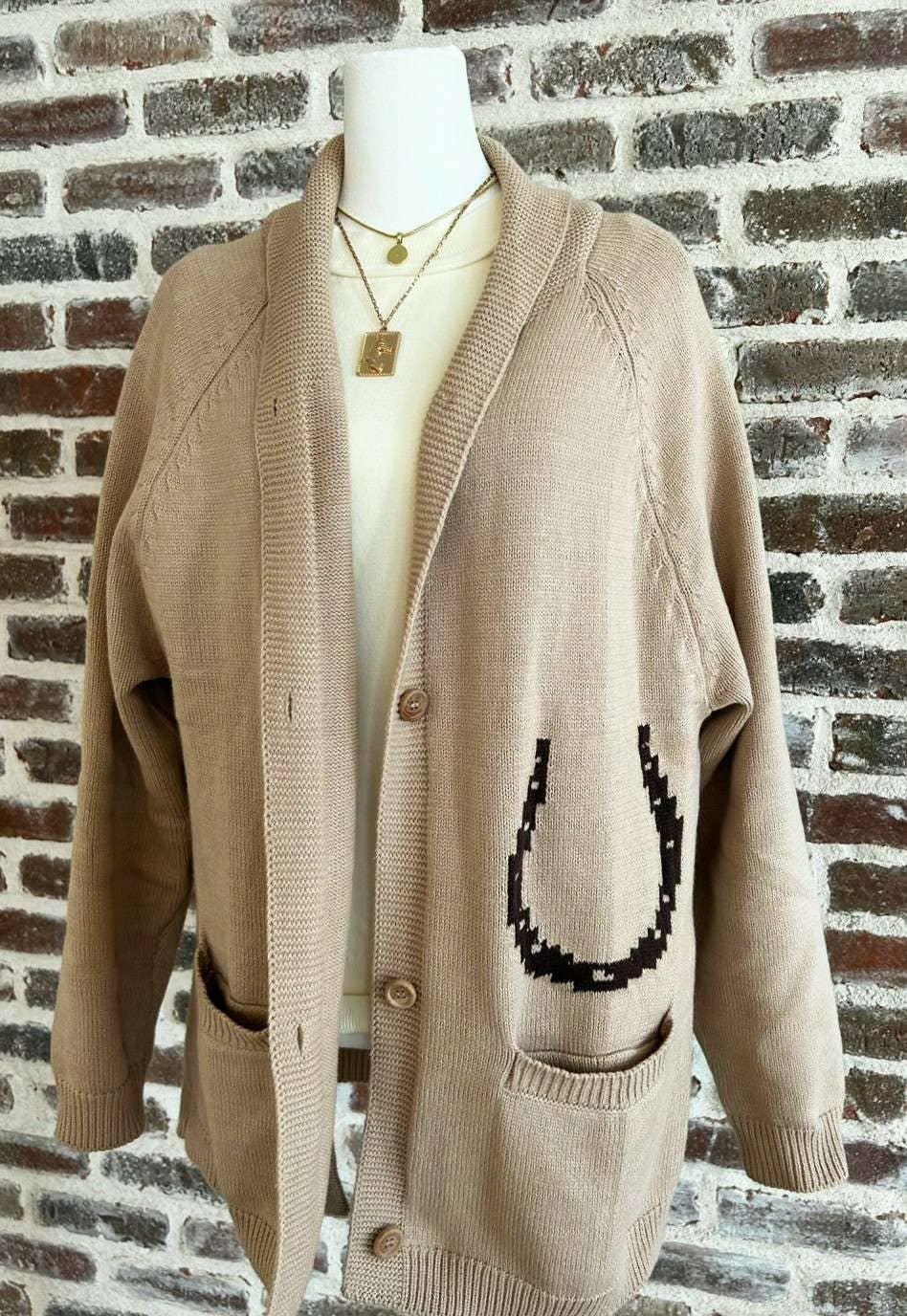 Equine Embrace Jacquard Sweater: Large