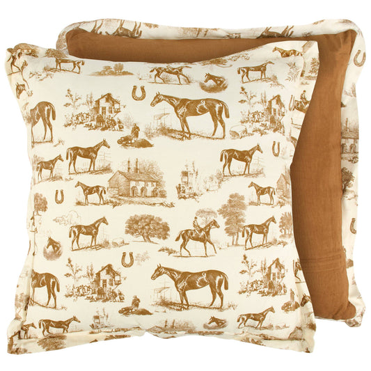 Horse Toile Pillow