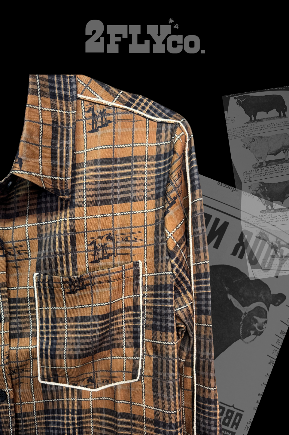 PLAID ROUNDUP TOP: 3X