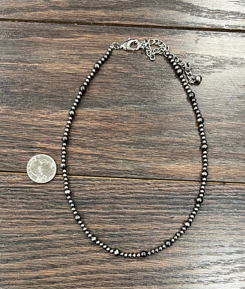 16" Handmade Polish Navajo Bead Necklace