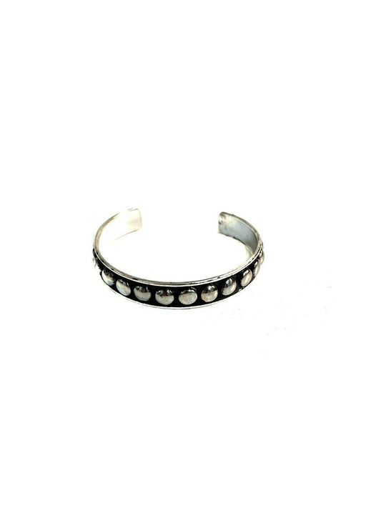 WESTERN BUBBLE METAL CUFF BRACELET: Medium