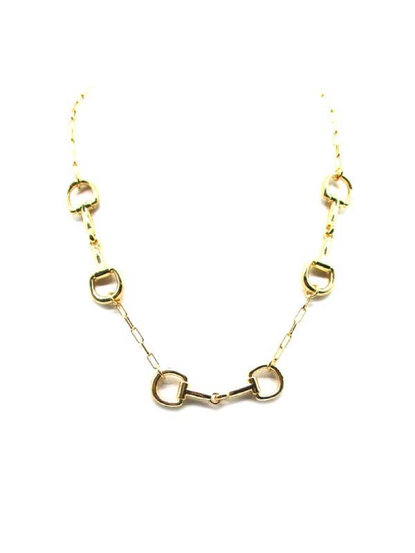 Western Snaffle Bit Chain Necklace