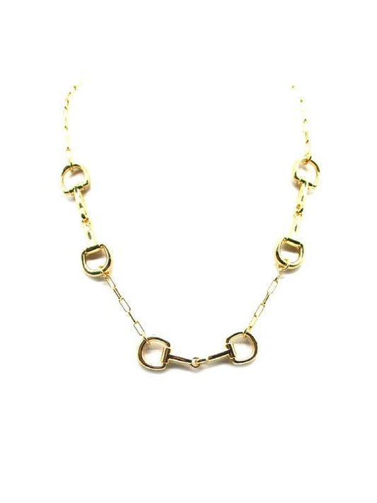 Western Snaffle Bit Chain Necklace