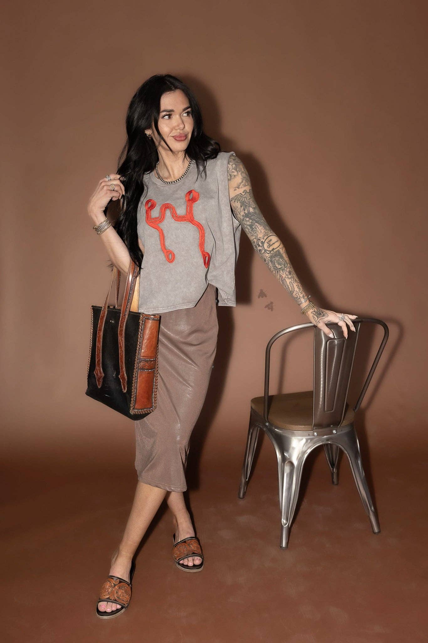 ROJO RANCH MUSCLE TEE: 2X/3X