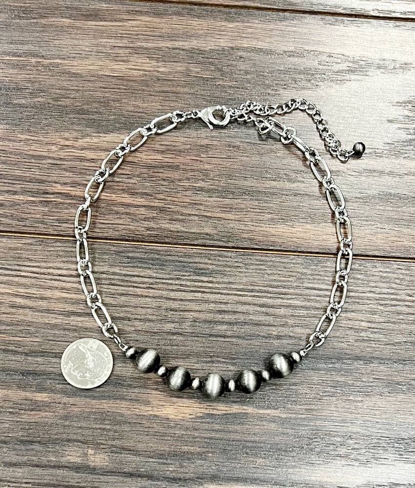 15" Handmade Navajo Bead Necklace