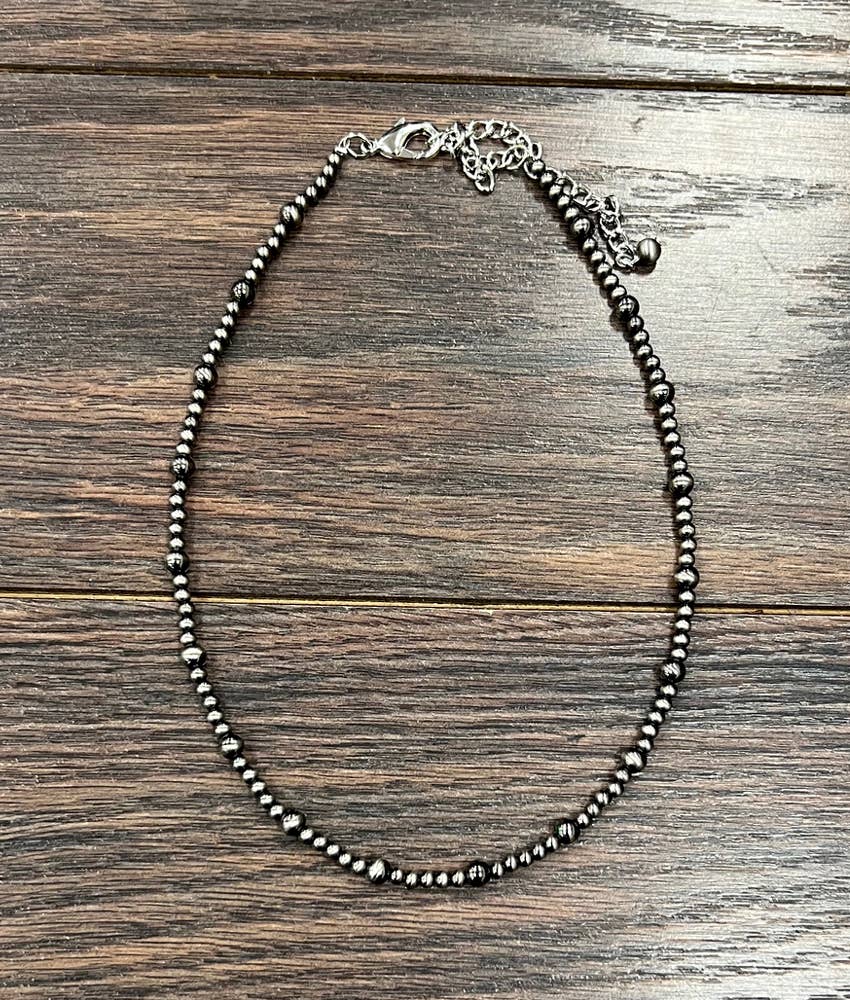 16" Handmade Polish Navajo Bead Necklace