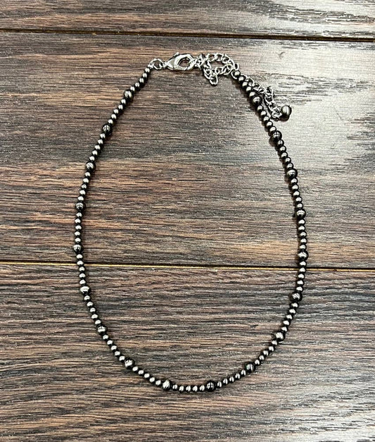 16" Handmade Polish Navajo Bead Necklace