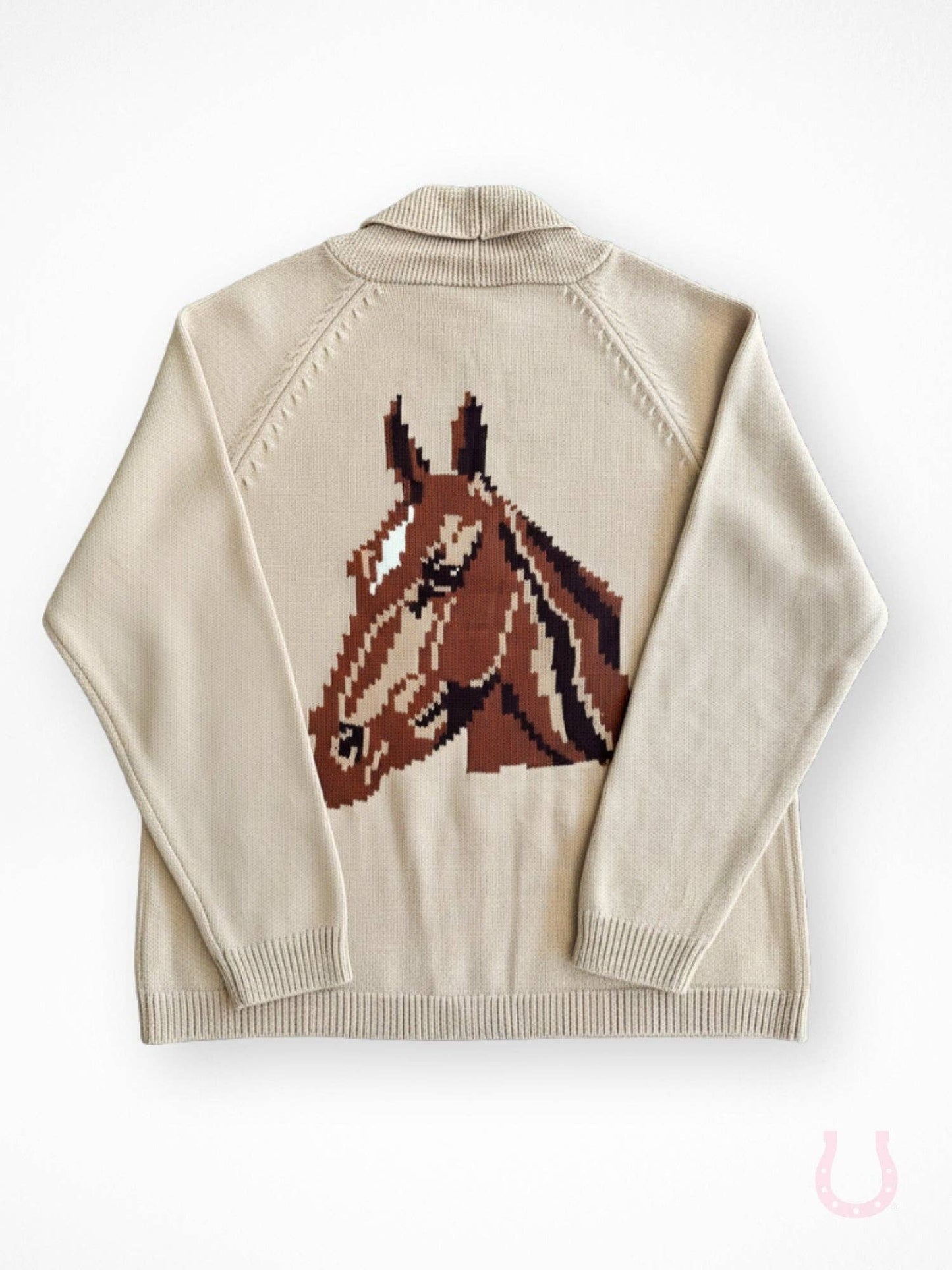 Equine Embrace Jacquard Sweater: Large