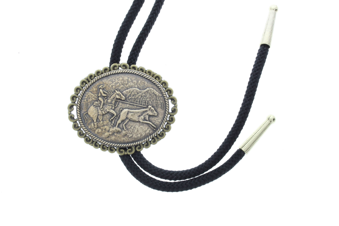 Steer Roping Bolo ,  Black Cord