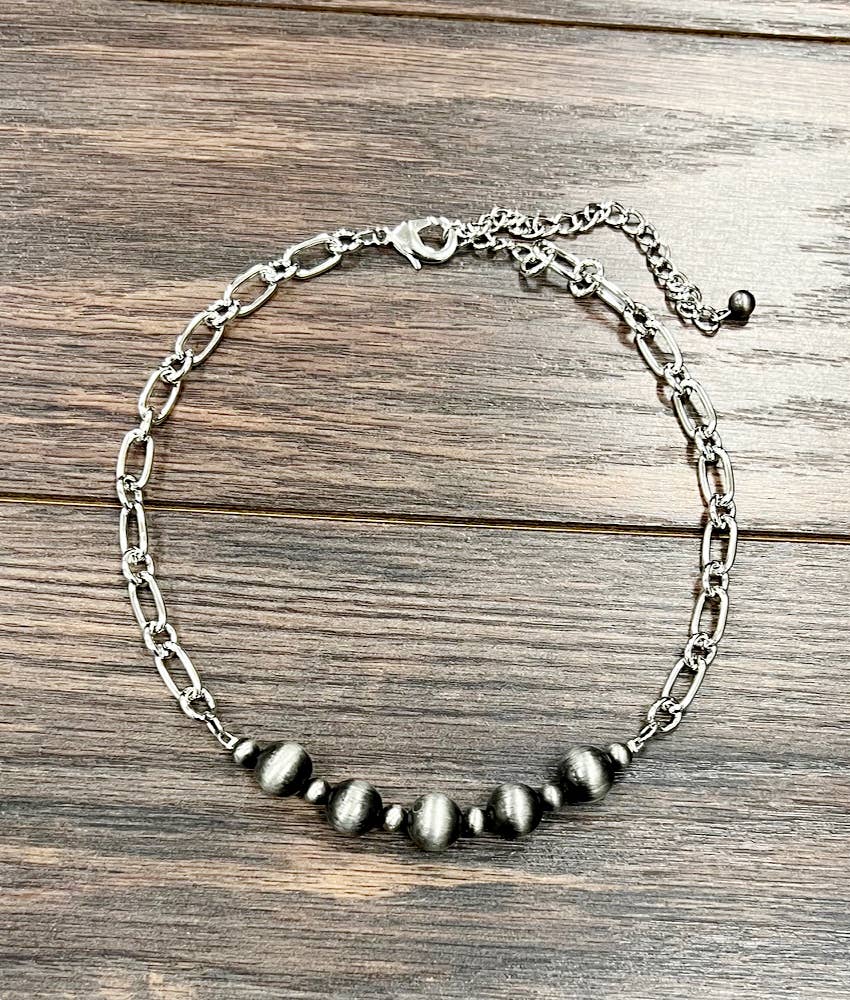 15" Handmade Navajo Bead Necklace