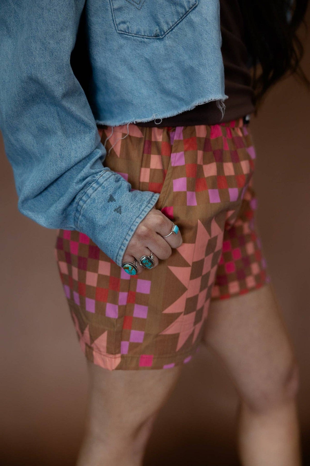 PATCH YA L8TER SHORTS: 3X