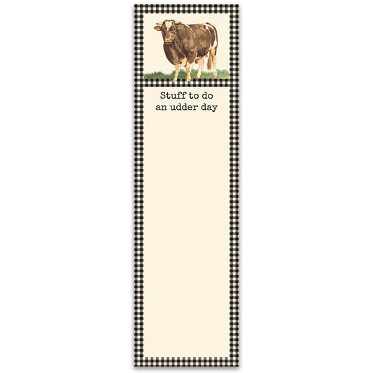 Stuff To Do An Udder Day List Pad