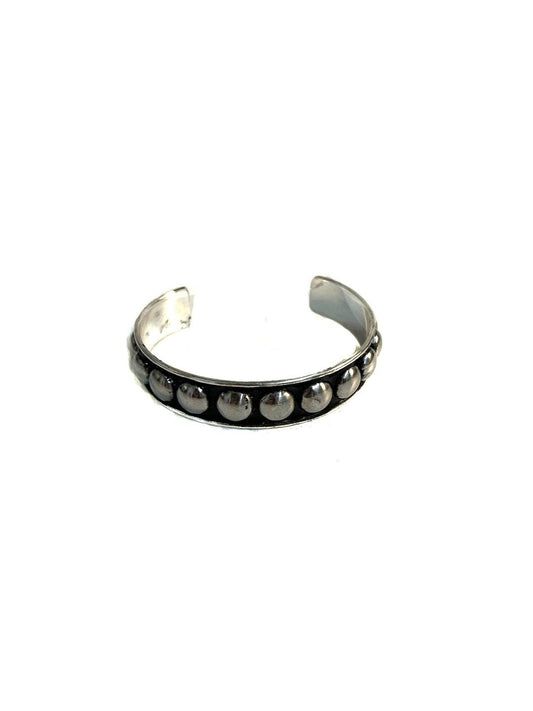WESTERN BUBBLE METAL CUFF BRACELET: Large