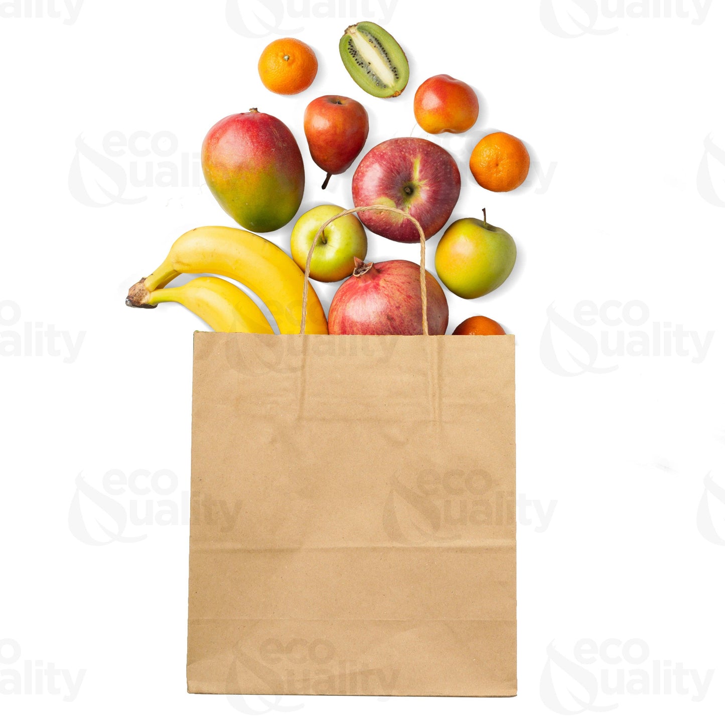 8x4.5x10.25 Kraft Brown Paper Gift Bags with Twine Handles: 250 Pcs