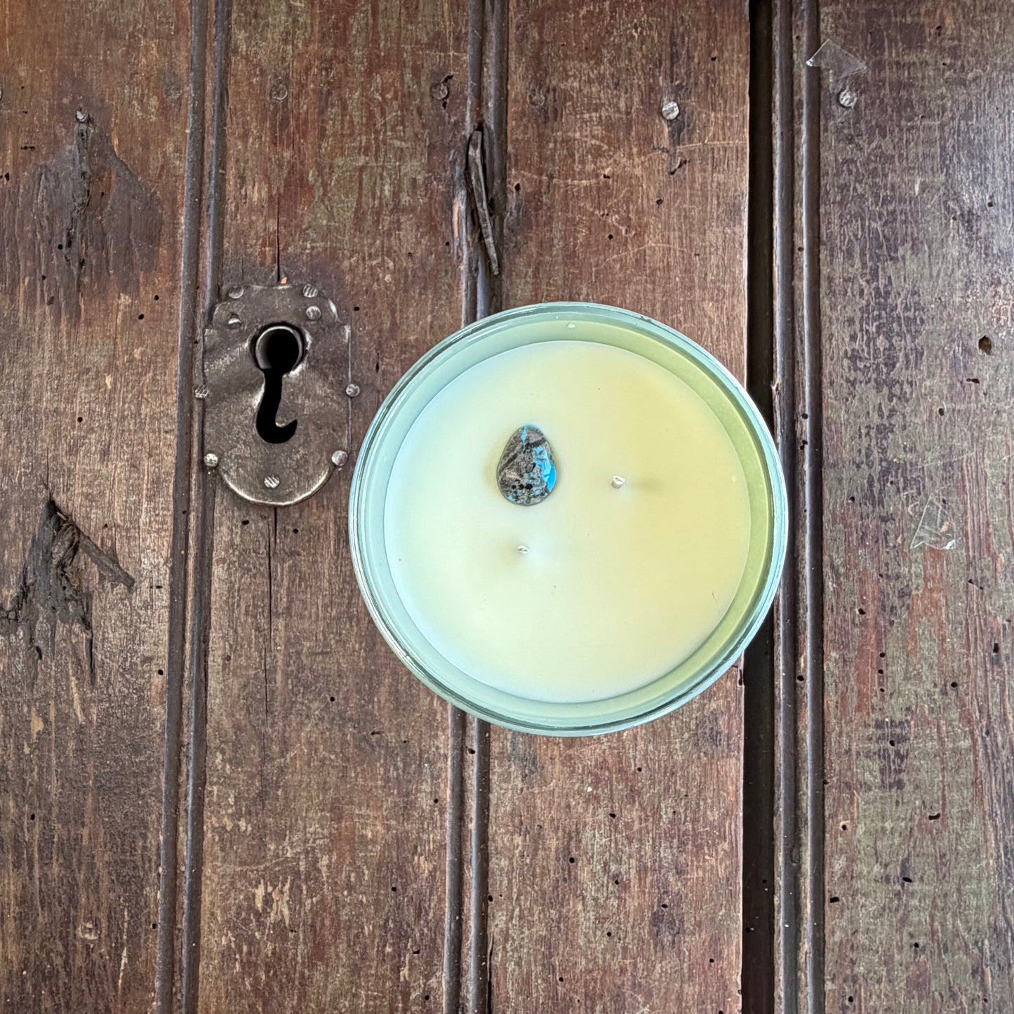 Eclectic West Candle with Genuine Turquoise