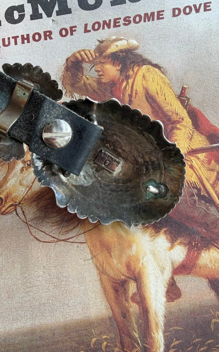 Western Sterling & Turquoise Statement Belt