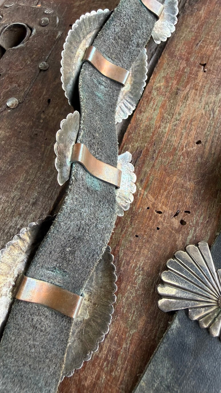 Western Sterling & Turquoise Statement Belt