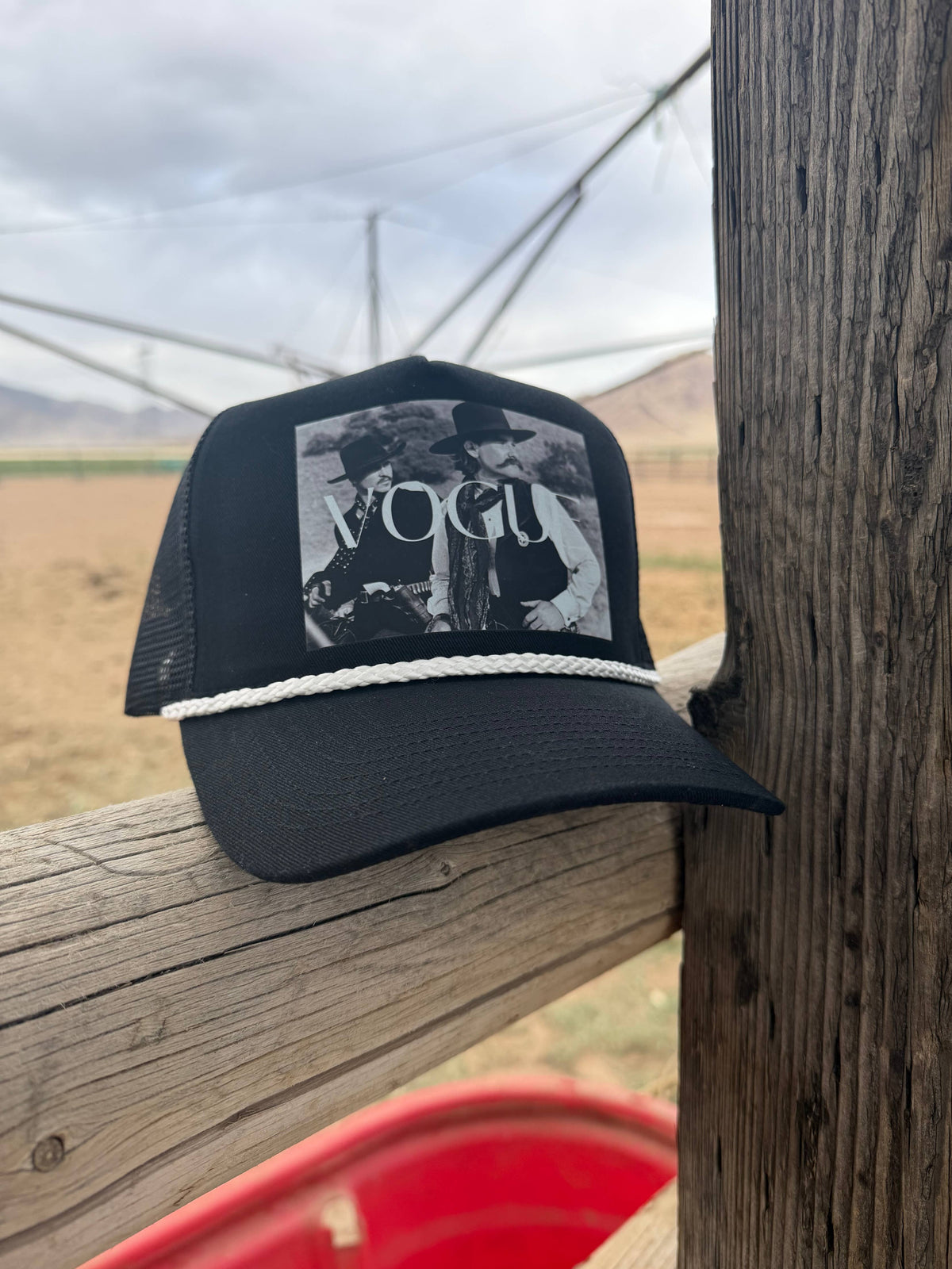 Vintage Cowboy Movie Trucket Hat- Designer 