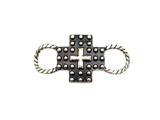 Western Bubble Cross Scarf Charm