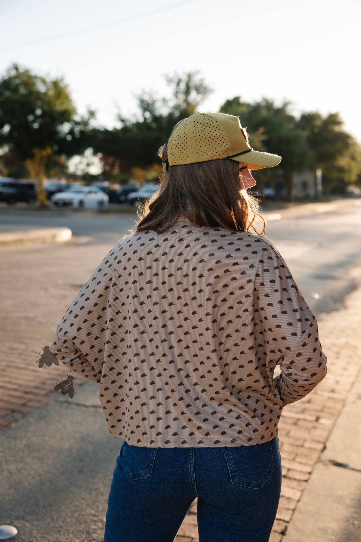 HOWDY DOTTY L/S TOP: 2X/3X