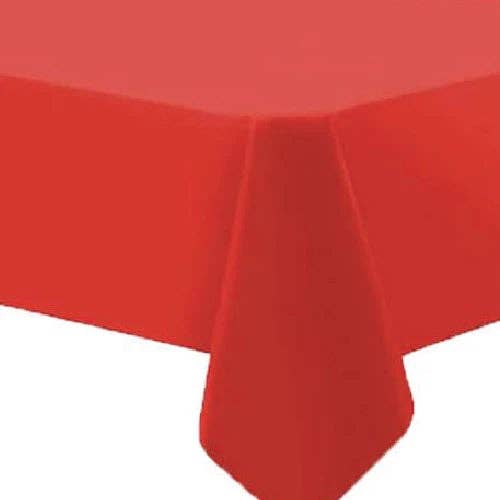 54"x108" Tablecover – Durable and Disposable in Vibrant Colors: White / 24