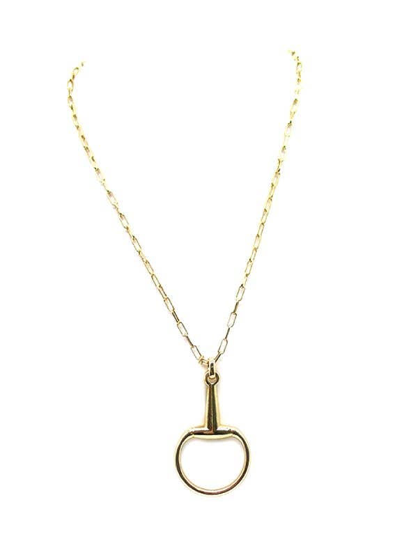Western Snaffle Bit Pendant Necklace