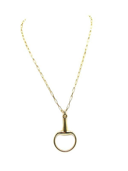 Western Snaffle Bit Pendant Necklace