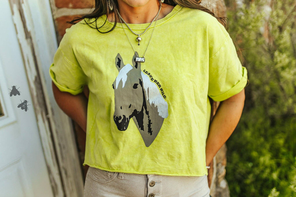 WILD HORSES TEE: 2X/3X
