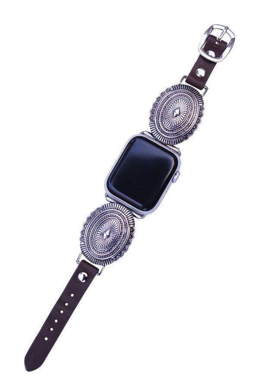 WESTERN CONCHO DESIGN APPLE WATCH BAND: SMALL / 38MM-41MM