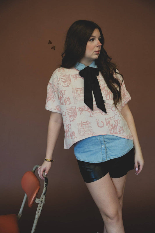 BILLY BLUSH TOP: 2X/3X
