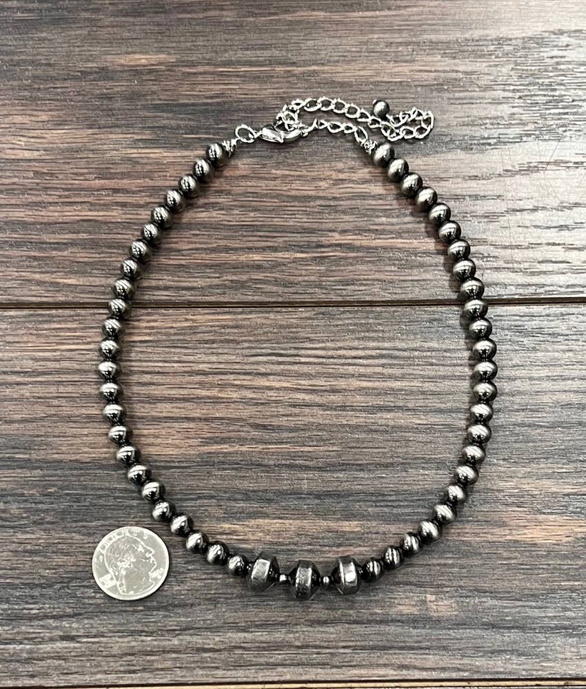 Handmade 16" Polish Navajo Bead Necklace