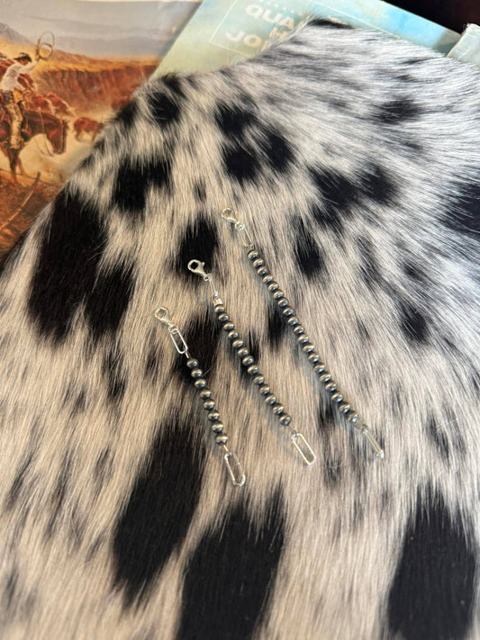 #001 4MM Sterling Pearl Extenders : 3"