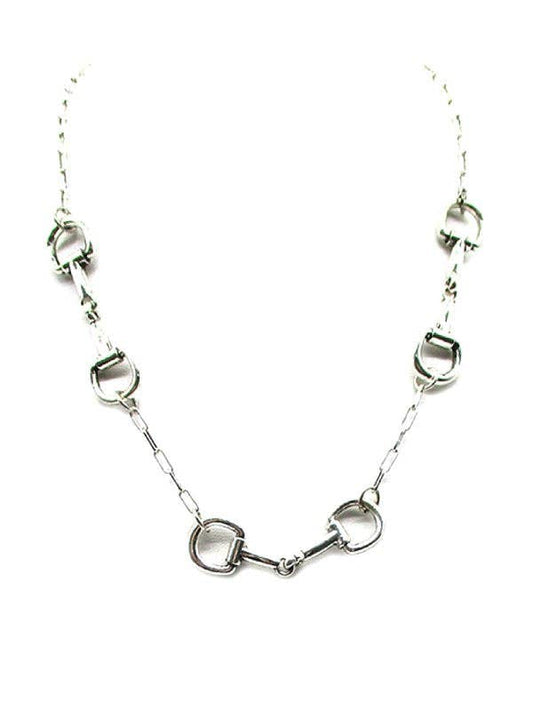 Western Snaffle Bit Chain Necklace