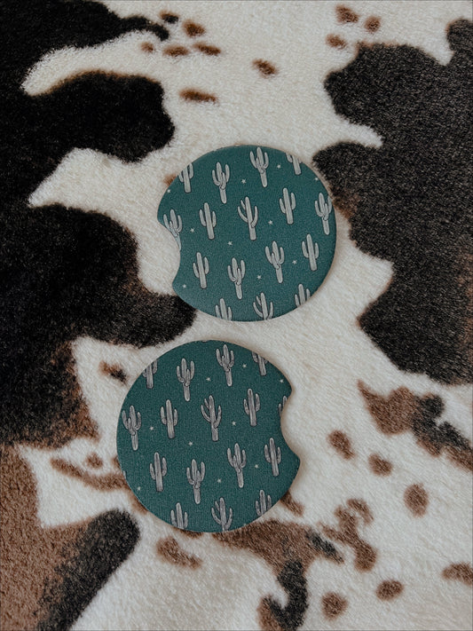 BOHO CACTUS CAR COASTER